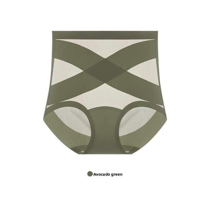 High-waisted seamless underwear, triangle shorts