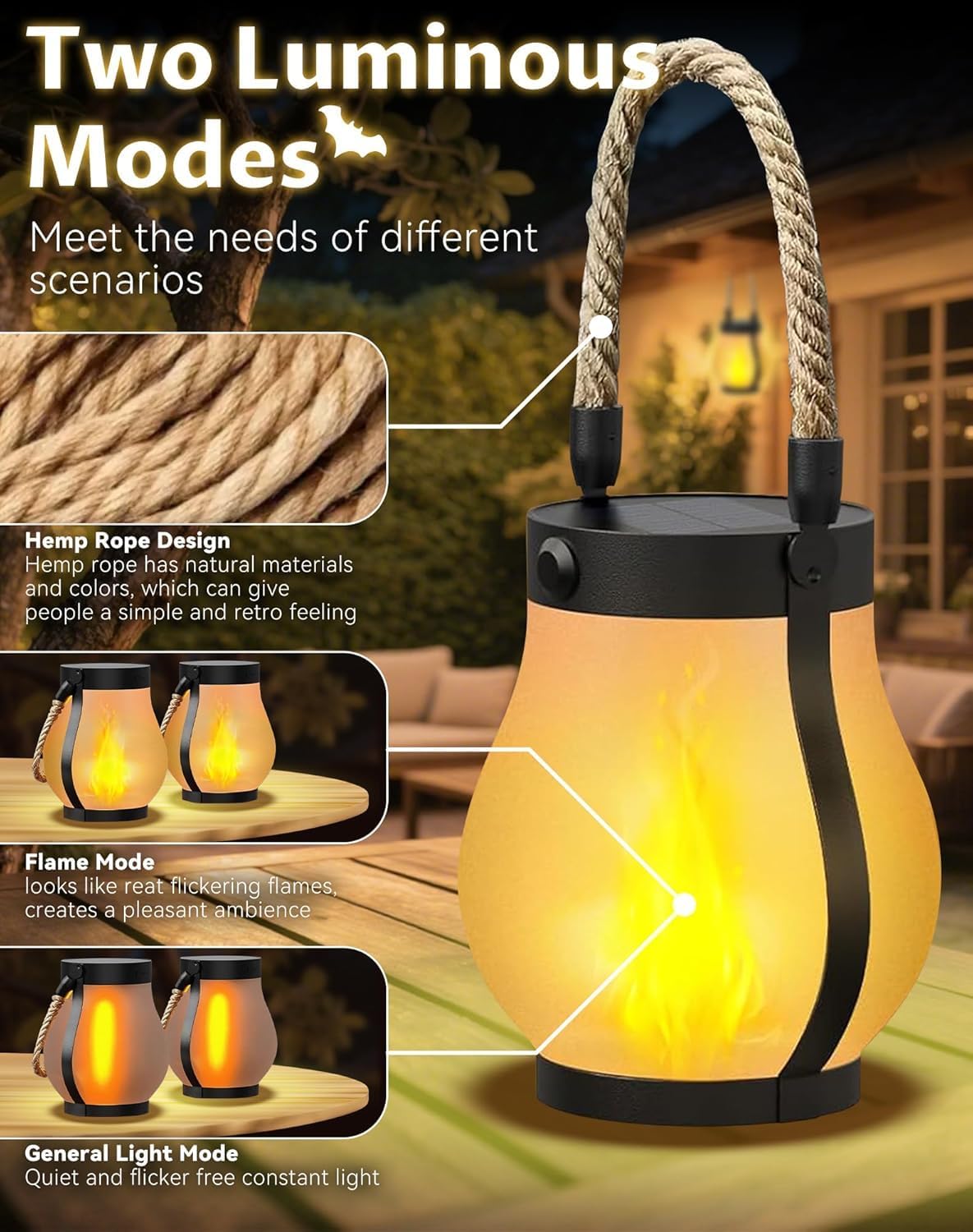 Solar Lantern Outdoor Lights