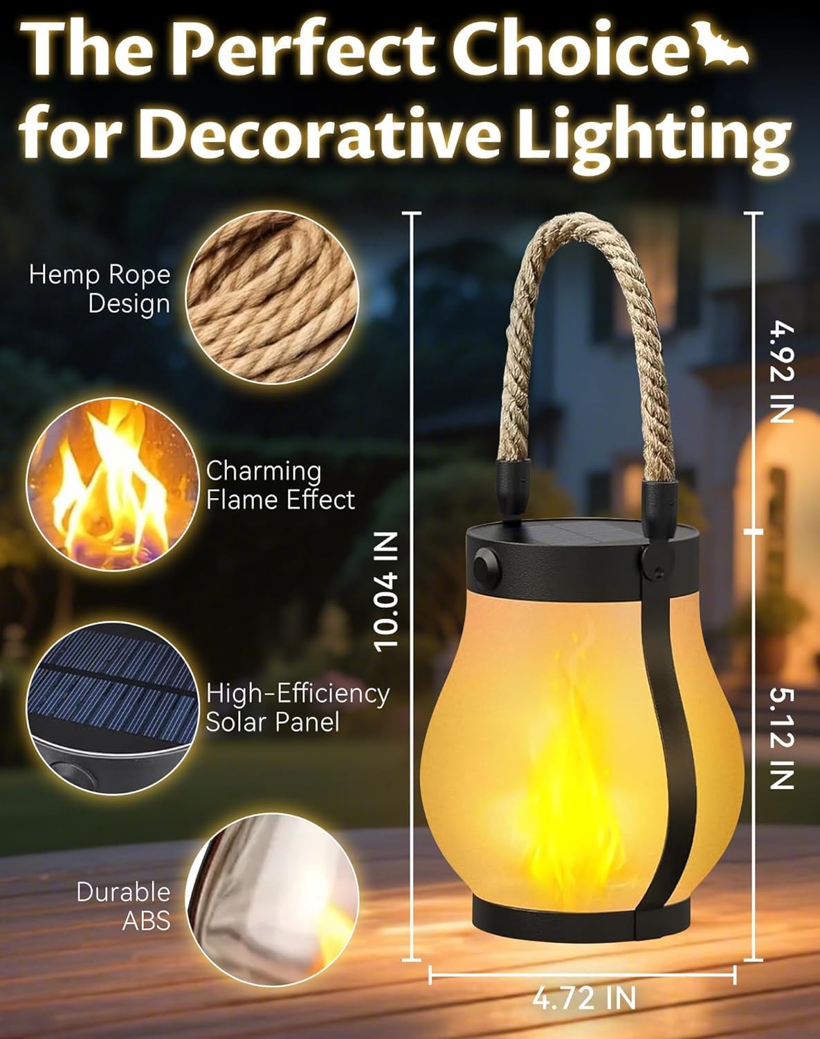 Solar Lantern Outdoor Lights
