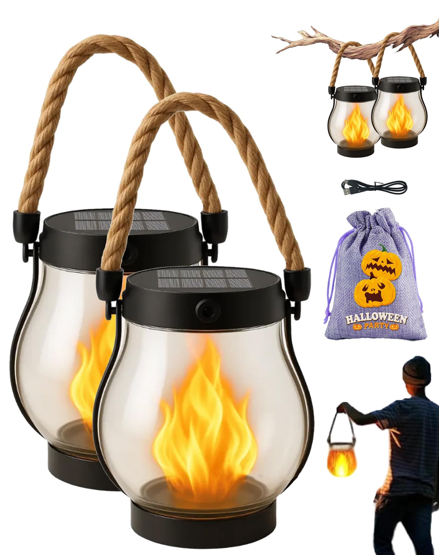 Solar Lantern Outdoor Lights