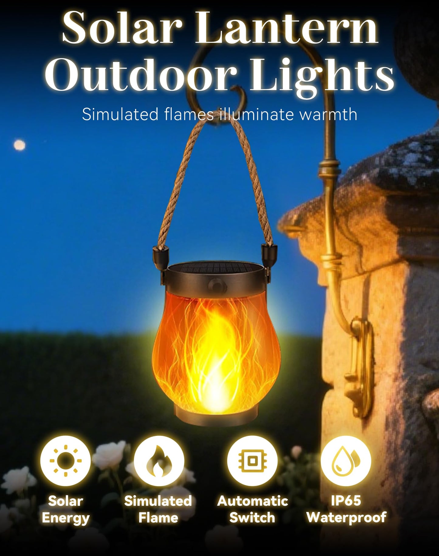 Solar Lantern Outdoor Lights