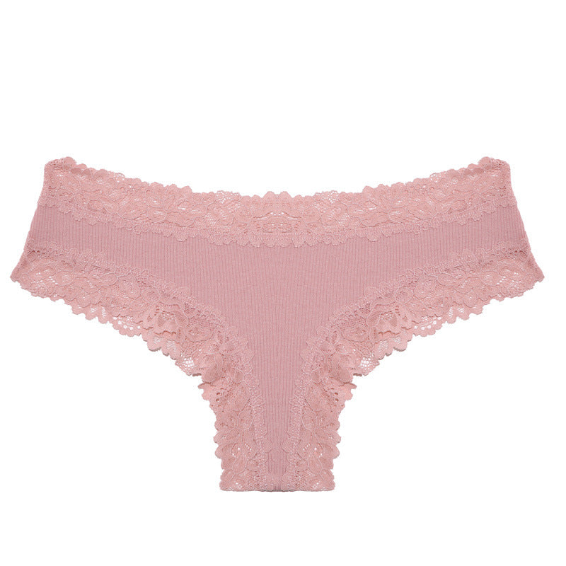 Women's cotton-lined thong underwear