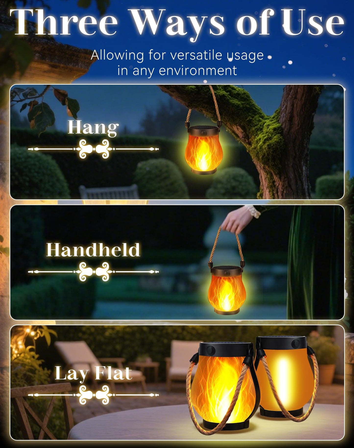 Solar Lantern Outdoor Lights