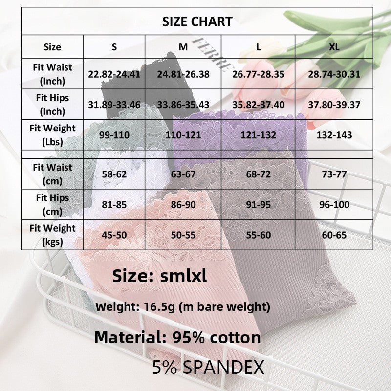 Women's cotton-lined thong underwear