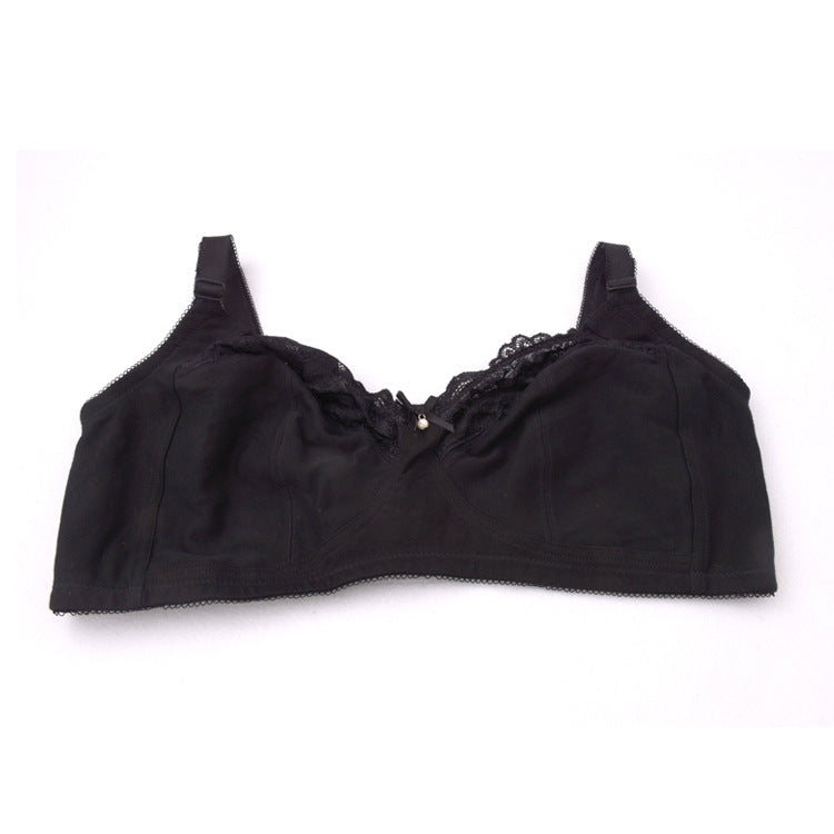Large size bra ultra-thin lace black sexy underwear bra cross-border supply 38-50FGH