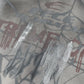 Men's Gothic Spider Web Graffiti Print Hoodie with a gray and red design.