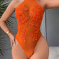 Water-soluble floral see-through hot girl slimming underwear