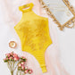 Water-soluble floral see-through hot girl slimming underwear