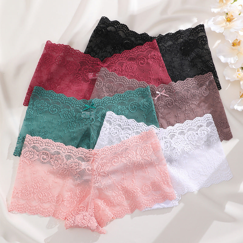 Ladies Lace Underwear Soft Floral Briefs