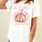 White short-sleeve t-shirt with a "Autumn Girly Social Club" pumpkin graphic.