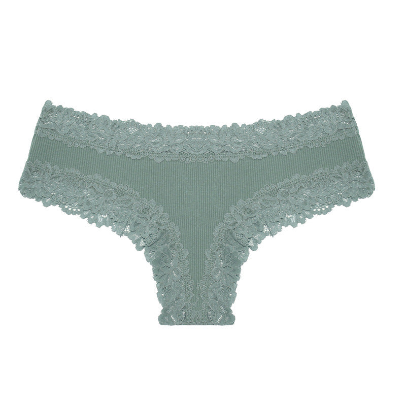 Women's cotton-lined thong underwear