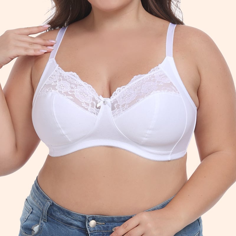 Large size bra ultra-thin lace black sexy underwear bra cross-border supply 38-50FGH