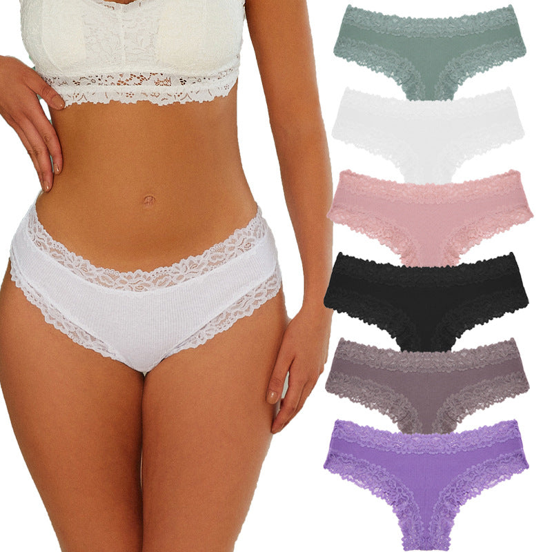 Women's cotton-lined thong underwear
