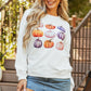 Pumpkin Graphic Long Sleeve Sweatshirt