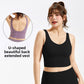 Women's One-piece high-strength shockproof sports underwear plus size push up outdoor fitness bra chubby girl yoga vest
