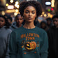 Halloween Town Sweatshirt – Vintage Pumpkin Graphic – Bella Canvas 3501 – Halloween Crewneck – Spooky Season Shirt – Unisex S-3XL
