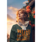 A woman wears a dark green sweatshirt that says "Witch Way to the Candy?".
