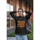 Witch Way to the Candy Halloween Sweatshirt – Bella+Canvas 3501 Unisex Pullover – Spooky Funny Fall Sweater (S–3XL, Multiple Colors)