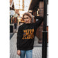 Witch Way to the Candy Halloween Sweatshirt – Bella+Canvas 3501 Unisex Pullover – Spooky Funny Fall Sweater (S–3XL, Multiple Colors)