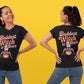 Baddest Witch in Town Retro Halloween Bella+Canvas 3001 T-Shirt – Spooky Cute Fall Tee