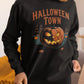 Halloween Town Sweatshirt – Vintage Pumpkin Graphic – Bella Canvas 3501 – Halloween Crewneck – Spooky Season Shirt – Unisex S-3XL