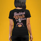 Baddest Witch in Town Retro Halloween Bella+Canvas 3001 T-Shirt – Spooky Cute Fall Tee