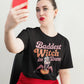 Baddest Witch in Town Retro Halloween Bella+Canvas 3001 T-Shirt – Spooky Cute Fall Tee