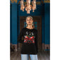 Black long-sleeve sweatshirt with a red skull cherry and bow graphic.