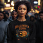 Halloween Town Sweatshirt – Vintage Pumpkin Graphic – Bella Canvas 3501 – Halloween Crewneck – Spooky Season Shirt – Unisex S-3XL