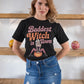 Baddest Witch in Town Retro Halloween Bella+Canvas 3001 T-Shirt – Spooky Cute Fall Tee