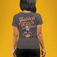 Baddest Witch in Town Retro Halloween Bella+Canvas 3001 T-Shirt – Spooky Cute Fall Tee