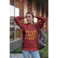Witch Way to the Candy Halloween Sweatshirt – Bella+Canvas 3501 Unisex Pullover – Spooky Funny Fall Sweater (S–3XL, Multiple Colors)