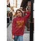 Witch Way to the Candy Halloween Sweatshirt – Bella+Canvas 3501 Unisex Pullover – Spooky Funny Fall Sweater (S–3XL, Multiple Colors)