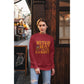 Witch Way to the Candy Halloween Sweatshirt – Bella+Canvas 3501 Unisex Pullover – Spooky Funny Fall Sweater (S–3XL, Multiple Colors)