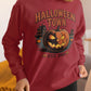 Halloween Town Sweatshirt – Vintage Pumpkin Graphic – Bella Canvas 3501 – Halloween Crewneck – Spooky Season Shirt – Unisex S-3XL