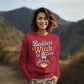Baddest Witch in Town Retro Halloween Bella+Canvas 3501 Sweatshirt – Spooky Cute Fall Outfit
