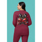 Spooky Cherry Halloween Bow Sweatshirt – Cute & Creepy Fall Vibes