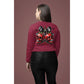 Spooky Cherry Halloween Bow Sweatshirt – Cute & Creepy Fall Vibes