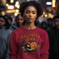 Halloween Town Sweatshirt – Vintage Pumpkin Graphic – Bella Canvas 3501 – Halloween Crewneck – Spooky Season Shirt – Unisex S-3XL