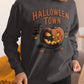 Halloween Town Sweatshirt – Vintage Pumpkin Graphic – Bella Canvas 3501 – Halloween Crewneck – Spooky Season Shirt – Unisex S-3XL