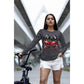 Spooky Cherry Halloween Bow Sweatshirt – Cute & Creepy Fall Vibes