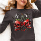 Spooky Cherry Halloween Bow Sweatshirt – Cute & Creepy Fall Vibes