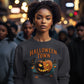 Halloween Town Sweatshirt – Vintage Pumpkin Graphic – Bella Canvas 3501 – Halloween Crewneck – Spooky Season Shirt – Unisex S-3XL