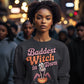 Baddest Witch in Town Retro Halloween Bella+Canvas 3501 Sweatshirt – Spooky Cute Fall Outfit