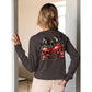Spooky Cherry Halloween Bow Sweatshirt – Cute & Creepy Fall Vibes