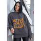 Witch Way to the Candy Halloween Sweatshirt – Bella+Canvas 3501 Unisex Pullover – Spooky Funny Fall Sweater (S–3XL, Multiple Colors)