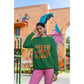Witch Way to the Candy Halloween Sweatshirt – Bella+Canvas 3501 Unisex Pullover – Spooky Funny Fall Sweater (S–3XL, Multiple Colors)