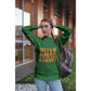 Witch Way to the Candy Halloween Sweatshirt – Bella+Canvas 3501 Unisex Pullover – Spooky Funny Fall Sweater (S–3XL, Multiple Colors)