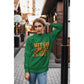 Witch Way to the Candy Halloween Sweatshirt – Bella+Canvas 3501 Unisex Pullover – Spooky Funny Fall Sweater (S–3XL, Multiple Colors)