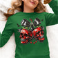 Spooky Cherry Halloween Bow Sweatshirt – Cute & Creepy Fall Vibes